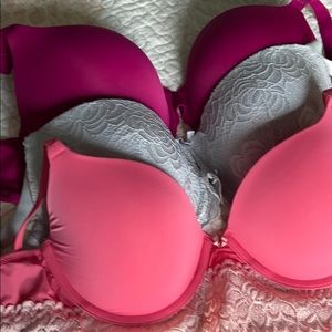 Set of three like new bras.